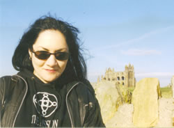 Photo of Saskia Walker taken at Whitby Abbey, North Yorkshire.